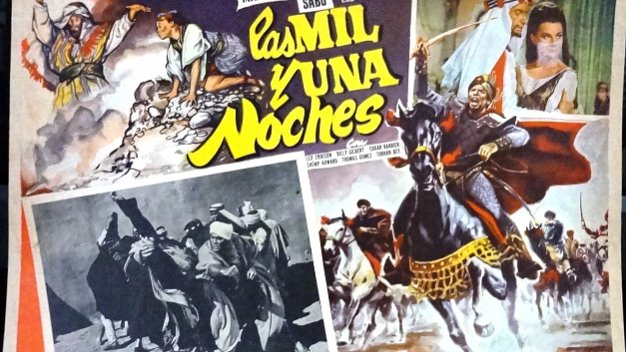 Mil y Una Noches For the film "Las Mil y Una Noches" also with Jon Hall and Sabu. Size is 12 by 16 inches. In good condition but may have...
